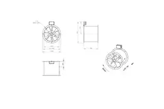 Ventilateur axial de 400 mm pour gaz de combustion F300- AL 400 D4 F3 01 CFG