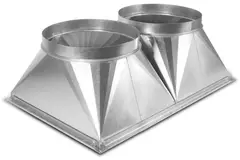 Conduit de transition/tube 800 x 500 mm / 2 x NW 355 - UKR 8050 01