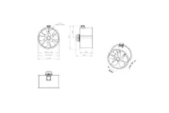Ventilateur axial 1000 mm F300- AL 1000 D4 F3 03 CFG