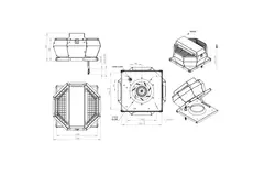 Contrôle de la pression constante verticale du ventilateur de toit - DVA 220 EC O CRK 02