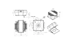 Contrôle de la pression constante verticale du ventilateur de toit - DVA 355 EC O CRK 01