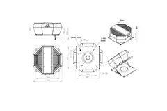 Contrôle de la pression constante verticale du ventilateur de toit - DVA 400 EC O CRK 02