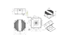 Contrôle de la pression constante verticale du ventilateur de toit - DVA 560 EC O CRK 01