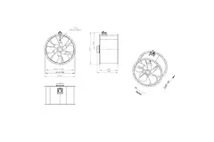 Ventilateur axial de 1120 mm - AL 1120 D6 02 CFG