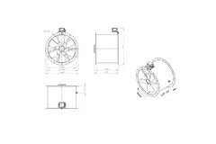 Ventilateur axial de 560 mm - AL 560 D4 02 CFG