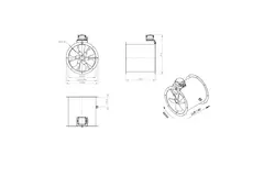 Ventilateur axial de 355 mm - AL 355 D4 01 CFG