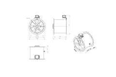 Ventilateur axial de 400 mm - AL 400 D42U 01 CFG