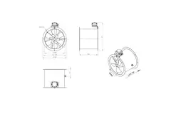 Ventilateur axial de 400 mm - AL 400 D4 01 CFG