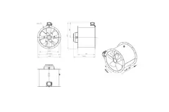Ventilateur axial de 500 mm - AL 500 D42U 01 CFG