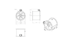 Ventilateur axial de 500 mm - AL 500 D4 02 CFG