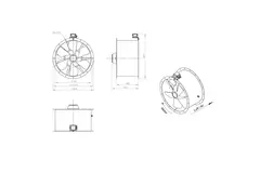Ventilateur axial de 710 mm - AL 710 D4 02 CFG