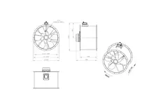 Ventilateur axial de 900 mm - AL 900 D6 03 CFG
