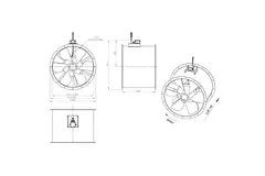 Ventilateur axial de 800 mm - AL 800 D4 02 CFG