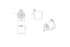 Ventilateur axial de 315 mm pour gaz de combustion F400 - AL 315 D42U F4 02 CFG