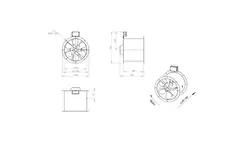 Ventilateur axial de 400 mm pour gaz de combustion F400 - AL 400 D42U F4 01 CFG