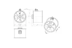 Ventilateur axial de 800 mm - AL 800 D84U 02 CFG