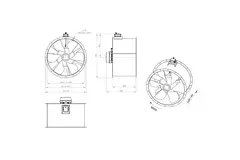 Ventilateur axial de 1000 mm - AL 1000 D84U 01 CFG
