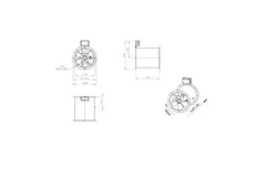 Ventilateur axial de 315 mm pour gaz de combustion F300- AL 315 D42U F3 01 CFG