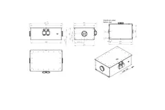 Ventilateur tubulaire 150 mm isolé à haut rendement énergétique - EM DUO 150 EC K 01