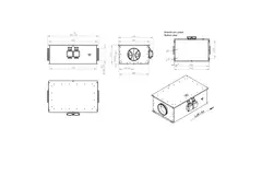 Ventilateur tubulaire 200 mm isolé à haut rendement énergétique - EM DUO 200 EC K 01