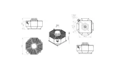 Ventilateur de toit vertical en métal - DVL 450 D4 RK 02