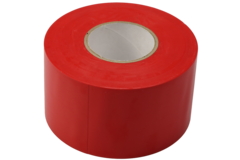 Ruban PVC rouge 50 mm de large - rouleau 33 m