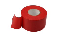 Ruban PVC rouge 50 mm de large - rouleau 33 m