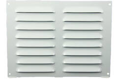 Grille à fente rectangulaire en métal 260 x 190 blanc - MR2619