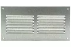 Grille à fente rectangulaire en métal 200 x 100 zinc - MR2010ZN