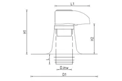 Passage de conduite 3000 DW 100 mm avec PVC