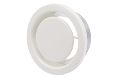 Valve d'échappement 80 mm avec ressorts métalliques - EAV-C80 RAL9010