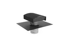 Terminal de toit Econox CTM 200 mm aluminium anthracite avec couvercle