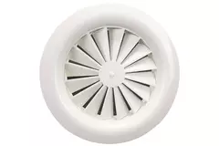 Diffuseur à jet hélicoïdal rond 315mm vis centrale - SWR 315 RAL 9016