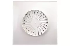 Diffuseur à jet hélicoïdal à ailettes fixes 400mm carré - SWS 400 RAL 9016