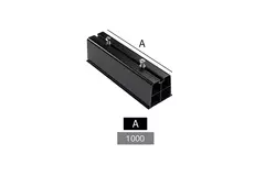 Barre de montage unité extérieure en PVC dur, longueur 1000 mm