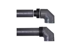 Ubbink Aerfoam Coude à 45 degrés 180 mm