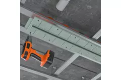 Diffuseur à fente sans cadre Ergovent 1000 mm avec diamètre de raccordement 90 mm - profilé