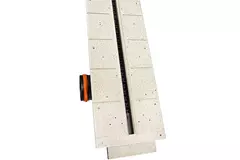 Diffuseur à fente sans cadre Ergovent 1050 mm avec diamètre de raccordement 90 mm - modulaire - 1 fente
