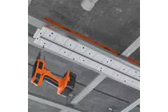 Diffuseur à fente sans cadre Ergovent 600 mm avec diamètre de raccordement 75 mm - profilé