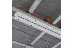Diffuseur à fente sans cadre Ergovent 600 mm avec diamètre de raccordement 75 mm - profilé
