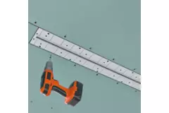 Diffuseur à fente sans cadre Ergovent 600 mm avec diamètre de raccordement 75 mm - profilé