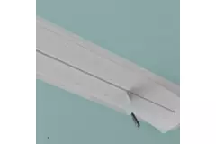 Diffuseur à fente sans cadre Ergovent 600 mm avec diamètre de raccordement 75 mm - profilé