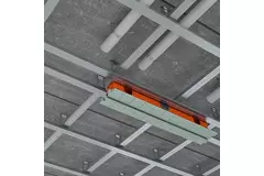 Diffuseur à fente sans cadre Ergovent 1050 mm avec diamètre de raccordement 75 mm - modulaire - 1 fente