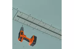 Grille linéaire encastrable sans cadre Ergovent 1000 mm avec diamètre de raccordement 75 mm – profil