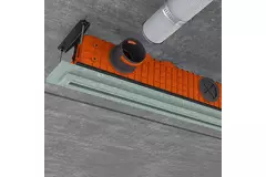 Grille linéaire encastrable sans cadre Ergovent 1000 mm avec diamètre de raccordement 75 mm - standard