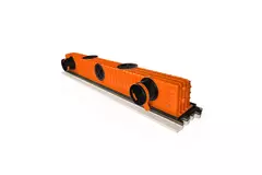 Diffuseur à fente sans cadre Ergovent 1050 mm avec diamètre de raccordement 90 mm - modulaire - 1 fente
