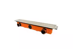 Diffuseur à fente sans cadre Ergovent 1050 mm avec diamètre de raccordement 90 mm - modulaire - 1 fente