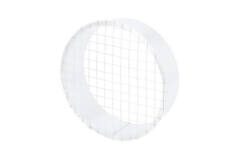 Grille tubulaire Ø 250 mm avec maille pour conduit rigide galvanisé - sur mesure RAL9010