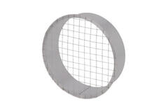 Grille tubulaire Ø 180 mm avec maille pour conduit rigide galvanisé - sur mesure RAL7035