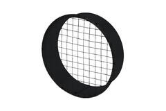 Grille tubulaire Ø 160 mm avec maille pour conduit rigide galvanisé - sur mesure RAL9005